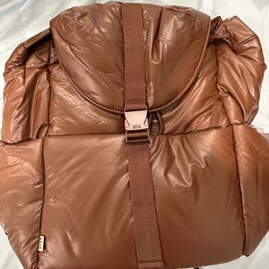 BEIS cargo puffy backpack maple